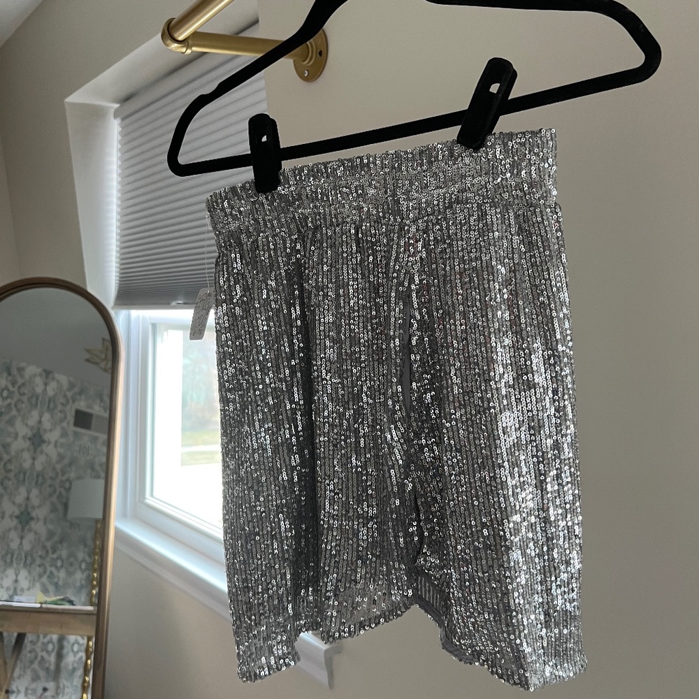 Free People Sequin Mini Skirt